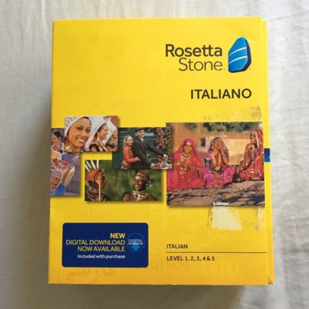 Rosetta Stone Italian Levels 1-5 Brand New 🖤